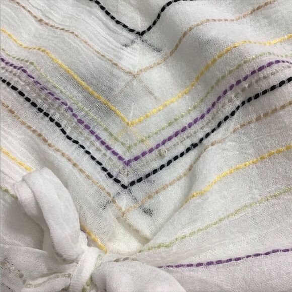 MICHAEL STARS BEACH STRIPE MIDI DRESS SIZE LARGE - Picture 9 of 10